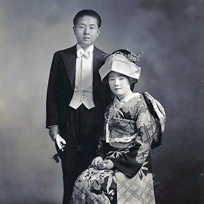 昭和10年 帝国ホテルにて富澤万里子と結婚